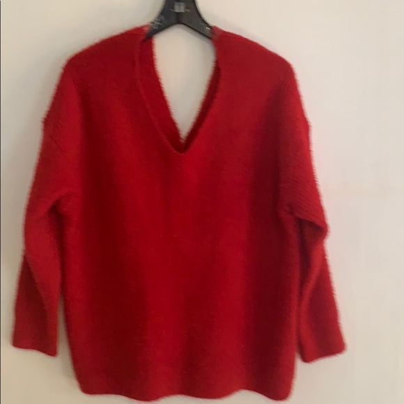 Almost Famous Sweaters - ALMOST FAMOUS red v neck sweater size 2X.